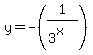 y+=+-%281%2F%283%5Ex%29%29