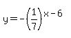 y+=+-%281%2F7%29%5E%28x-6%29