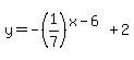 y+=+-%281%2F7%29%5E%28x-6%29%2B2