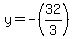 y+=+-%2832%2F3%29