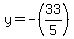 y+=+-%2833%2F5%29