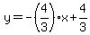 y+=+-%284%2F3%29x%2B4%2F3