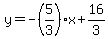 y+=+-%285%2F3%29x+%2B+16%2F3
