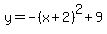 y+=+-%28x%2B2%29%5E2%2B9
