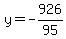 y+=+-+926%2F95