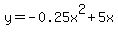 y+=+-0.25x%5E2%2B5x