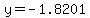 y+=+-1.8201