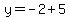 y+=+-2%2B5