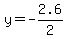 y+=+-2.6%2F2