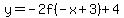 y+=+-2f%28-x%2B3%29%2B4