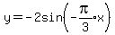y+=+-2sin%28-expr%28pi%2F3%29x%29