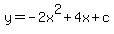 y+=+-2x%5E2%2B4x%2Bc