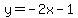y+=+-2x-1