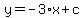 y+=+-3%2Ax+%2B+c