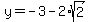 y+=+-3+-+2%2Asqrt%282%29