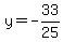 y+=+-33%2F25