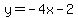 y+=+-4x+-+2