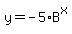 y+=+-5%2AB%5Ex