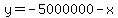 y+=+-5000000-x
