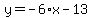 y+=+-6%2Ax+-+13
