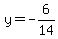 y+=+-6%2F14