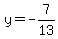 y+=+-7%2F13