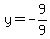 y+=+-9%2F9