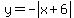 y+=+-abs%28x+%2B+6%29