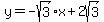 y+=+-sqrt%283%29x+%2B+2sqrt%283%29