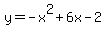 y+=+-x%5E2%2B6x-2