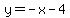 y+=+-x+-+4