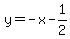 y+=+-x-1%2F2
