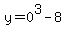 y+=+0%5E3+-+8+
