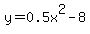 y+=+0.5x%5E2+-+8.7+x+%2B+3
