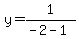 y+=+1%2F%28-2-1%29