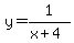 y+=+1%2F%28x%2B4%29