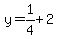 y+=+1%2F4%2B2