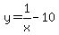 y+=+1%2Fx-10