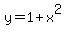 y+=+1+%2B+x%5E2