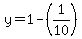 y+=+1+-+%281%2F10%29