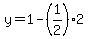 y+=+1+-+%281%2F2%29%2A2