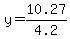 y+=+10.27%2F4.2+