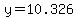 y+=+10.326