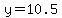 y+=+10.5