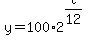y+=+100%2A2%5E%28t%2F12%29