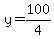 y+=+100%2F4