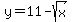 y+=+11+-sqrt%28x%29