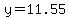 y+=+11.55