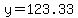 y+=+123.33