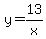 y+=+13%2Fx